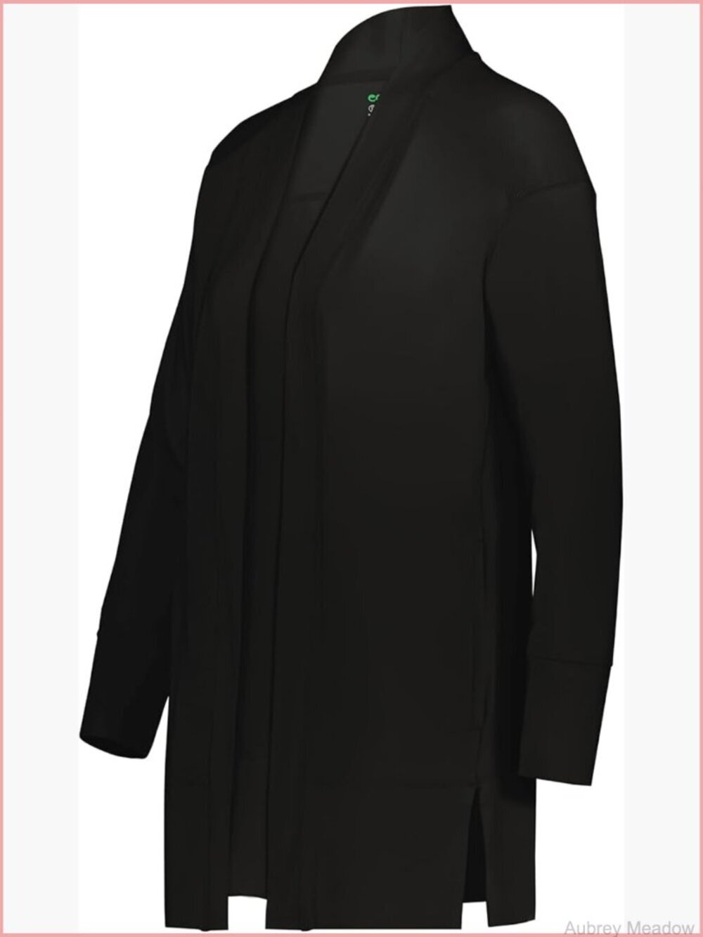 Lightweight Crew Neck Cardigan with Pockets, Moisture Wicking